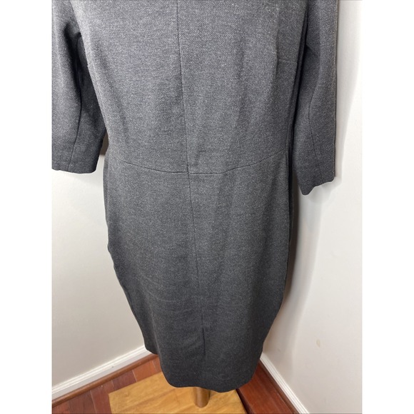 Plus MM Lafleur The Mona Textured Ponte Dress Gray‎ 1X - Picture 8 of 10